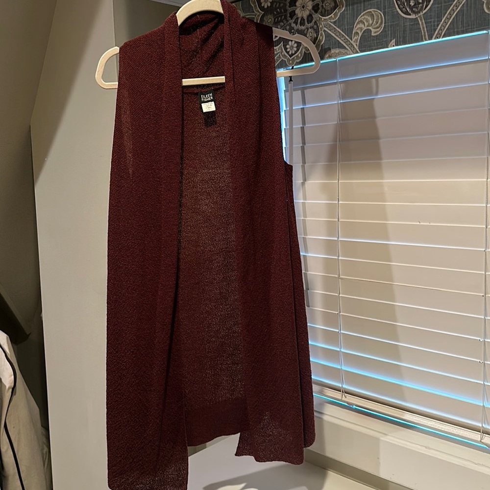 Eileen Fisher wool vest size small used good condition